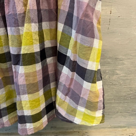 Torrid Sheered Peplum Off Shoulder Checked Plaid  Top Size 3 Good Condition - Picture 5 of 7